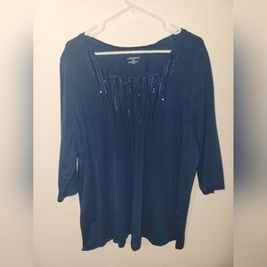 Catherine's teal size 2x top